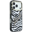 Karl Lagerfeld IML Signature Zebra Glitter MagSafe Case for iPhone 17 Pro / 18 Pro - Gold