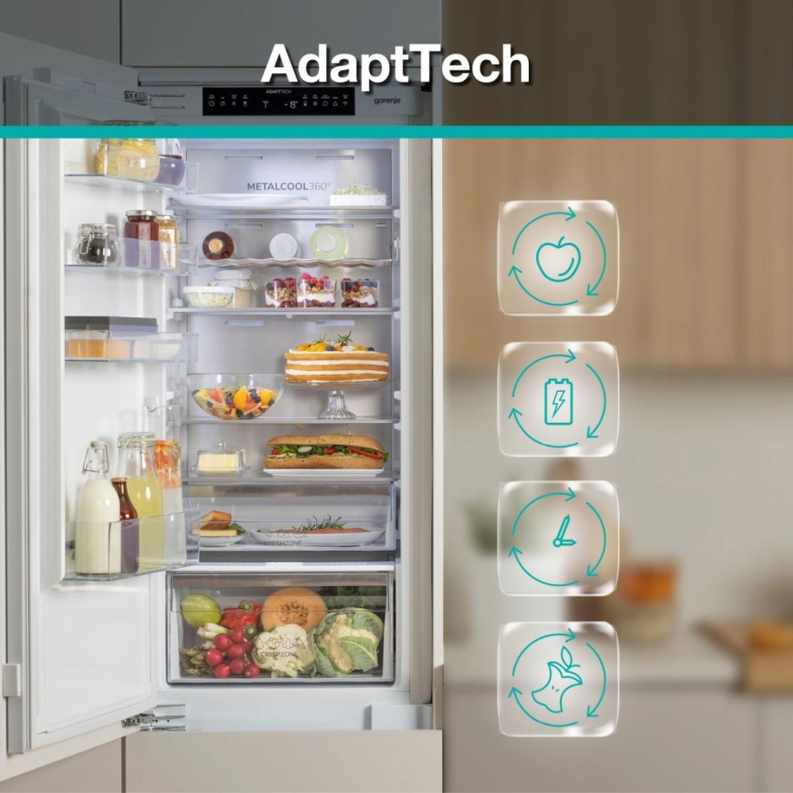 Gorenje Refrigerator | NRKI517E82WF | Energy efficiency class E – 4