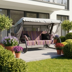 Venezia C013-04BB PATIO solid swing with mosquito net
