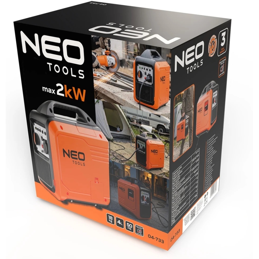 Neo Tools invertera ģenerators 2000W – 5