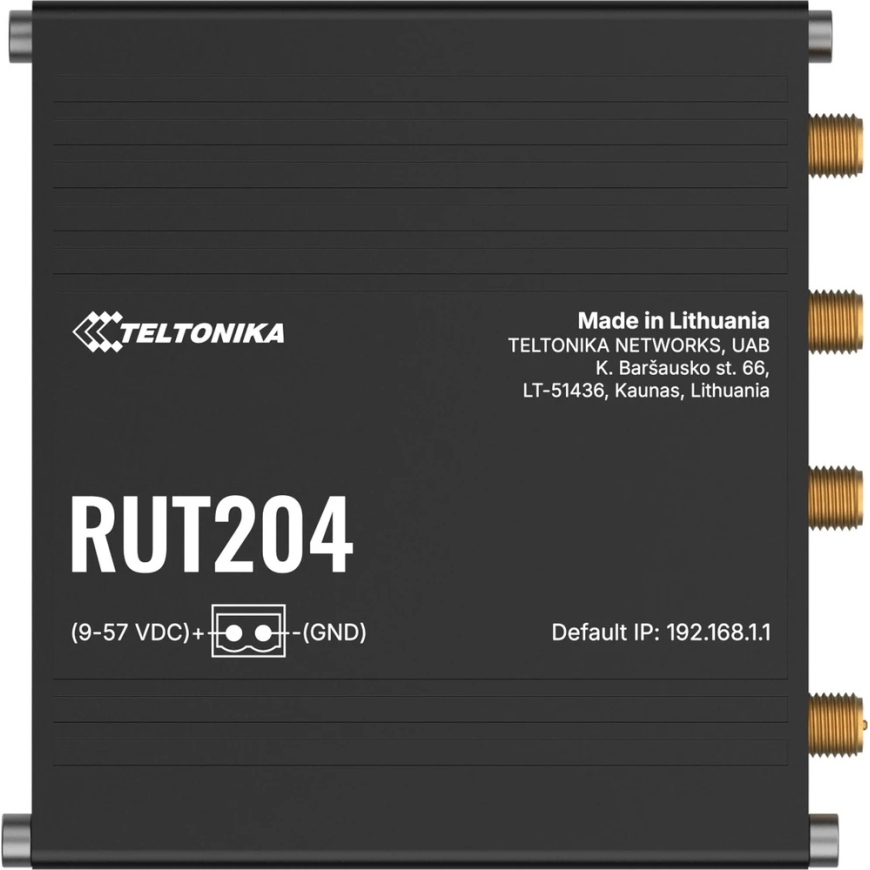 Teltonika RUT204 maršrutizators rūpnieciskais 4G /