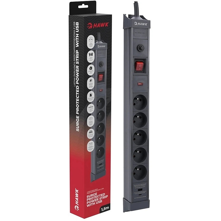 Hawk HWPS501GY 1,5 m