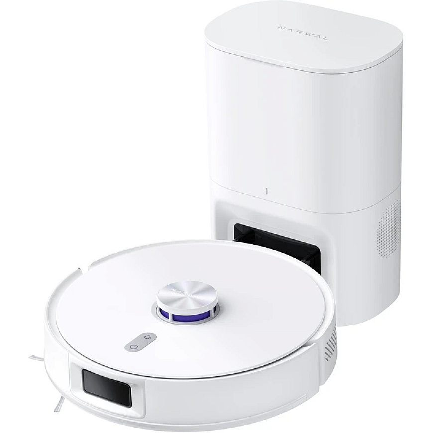 Robot vacuum cleaner "Narwal Freo S" with automatic dust emptying station, 8000 Pa, white – 3