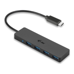 i-tec Advance C31HUB404 interfeisa centrmezgls USB 3.2 Gen 2 (3.1 Gen 2) Type-C 5000 Mbit/s Melns