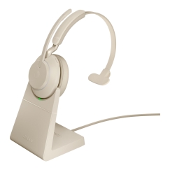 Jabra Evolve2 65 USB-C UC Chrg stand Mono - Beige