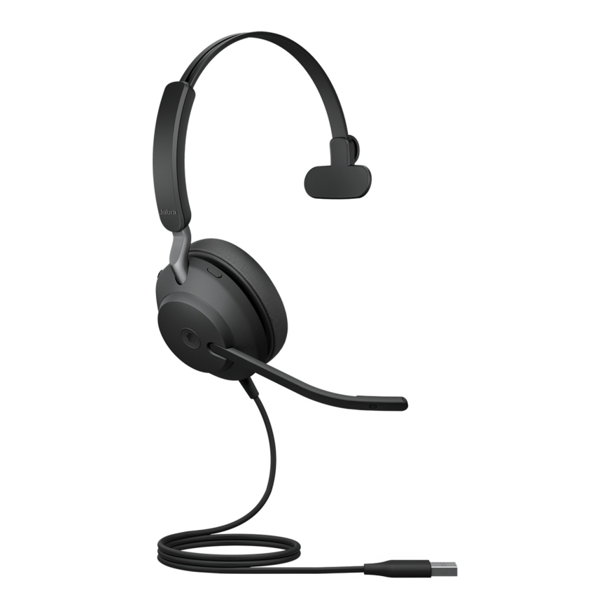 Jabra Evolve2 40 SE Laisvų rankų įranga Vielinis Su lankeliu Skambučiai / muzika USB A tipo Juoda – 2