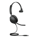 Jabra Evolve2 40 SE Гарнитура Проводная Оголовье Calls/Music USB тип-A Черный Jabra Evolve2 40 SE Гарнитура Проводная Оголовье Calls/Music USB тип-A Черный