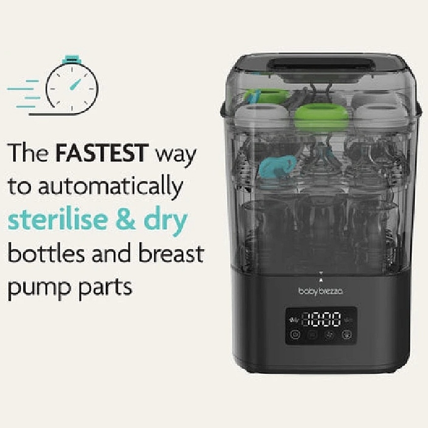 BABY BREZZA ITIN GREITAS 10 MIN. STERILIZER-DRYER SUPERQUICK, Black – 2