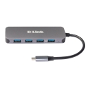 D-Link DUB-2340 jaotur USB tüüp-C 5000 Mbit/s Hall D-Link DUB-2340 jaotur USB tüüp-C 5000 Mbit/s Hall
