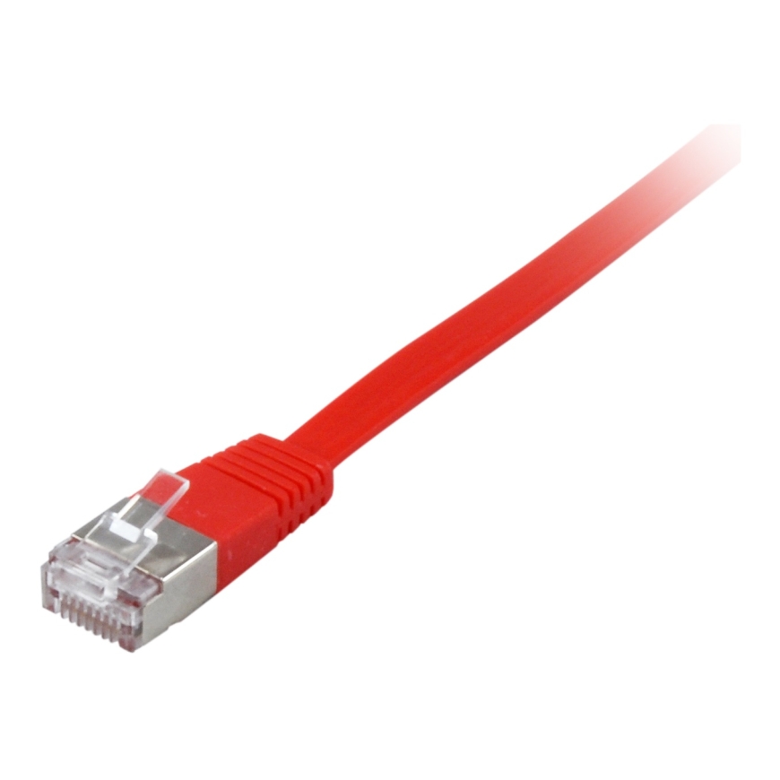 Equip Cat.6A U/FTP Flat Patch Cable, 2.0m, Red – 2