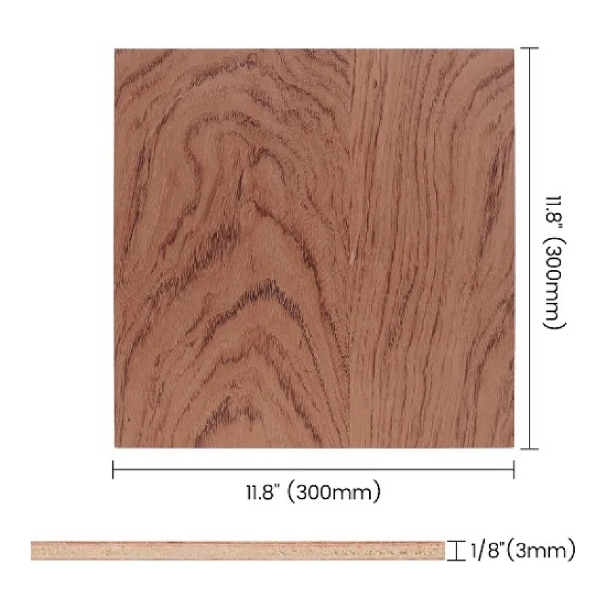 AlgoLaser sapele vineer 300x300x3mm 6tk – 2