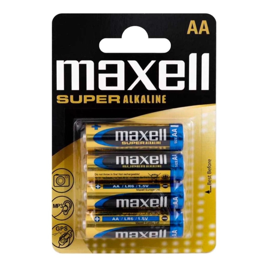 Maxell AA LR6 Super Batteries 4 pcs. – 2