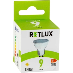 RLL 417 GU10 pirnku 9W WW RETLUX