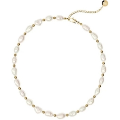 Furiosa Gold Plated Pearl Panama Choker SN-PANAMACH-G