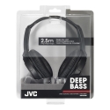 JVC HA-RX330-E Headphones Wired Head-band Music Black JVC HA-RX330-E Headphones Wired Head-band Music Black