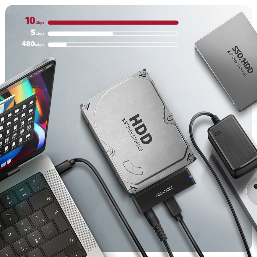Axagon Nicht kategorisiert sąsajos plokštė / adapteris SATA – 5