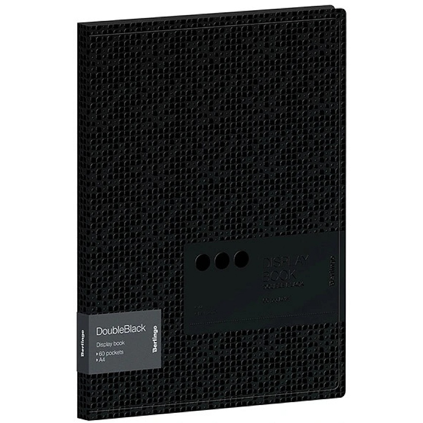Presentation folder for 60 A4 sheets black, 1 pc. Berlingo