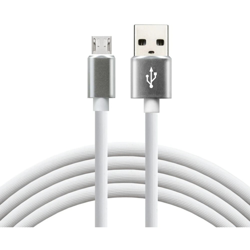 USB Laidas – EverActive CBS-1.5MW Micro USB 2,4 A, 480 Mbps, 1,5 m, Balta