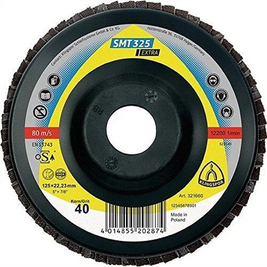 Klingspor Abrasives Kakla šlifēšanas disks KLINGSPOR