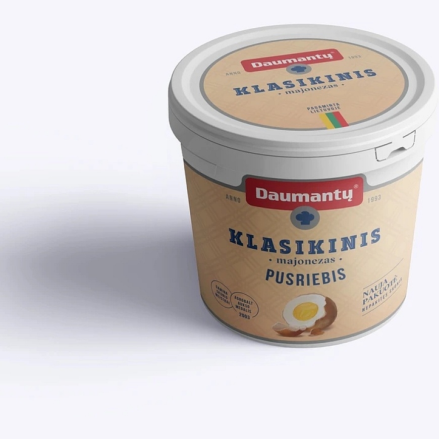 DAUMANTŲ majonēzs, 34%, 990 g – 2