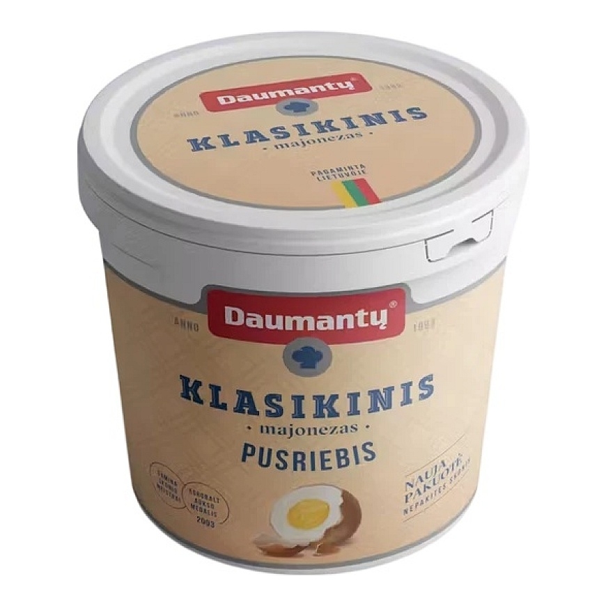 DAUMANTŲ majonees, 34%, 990 g – 3