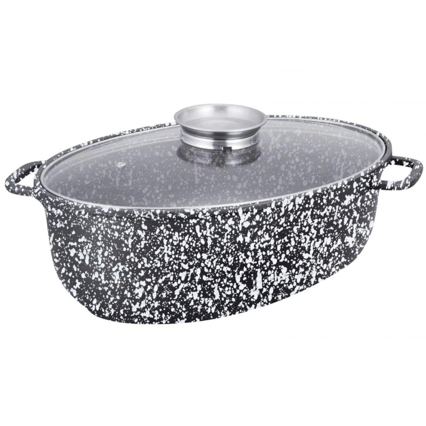 Klausberg 8 L Baking Tray, Gray Marble