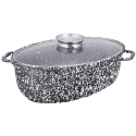 Klausberg 8 L Baking Tray, Gray Marble