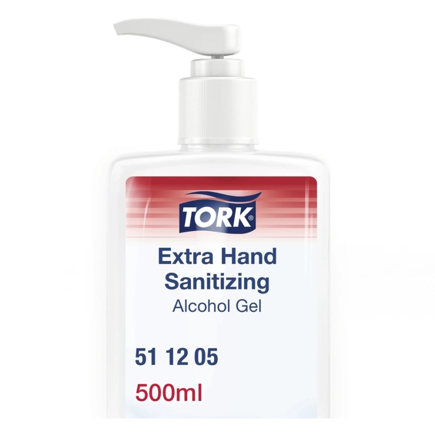 Käsidesinfiointigeeli Tork Extra, (511205), 500ml – 2