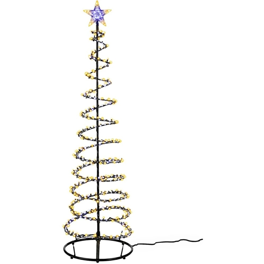 KOOPMAN DECORATIVE CHAIN LIGHT 756LED WATERFALL EFFECT 210CM TIMER Black – 2