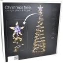 KOOPMAN DECORATIVE CHAIN LIGHT 756LED WATERFALL EFFECT 210CM TIMER Black