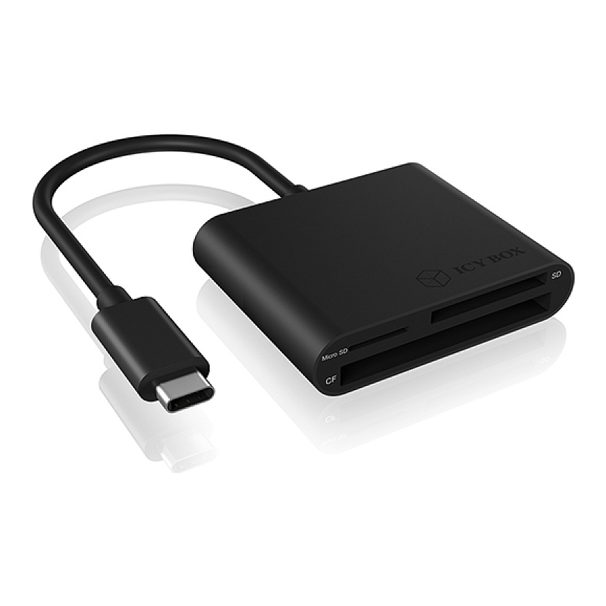 ICY BOX IB-CR301-C3 card reader USB 3.2 Gen 1 (3.1 Gen 1) Type-C Black – 2