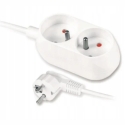 Plastrol Extension Cord with Double Plug Socket Plastrol Extension Cord with Double Plug Socket