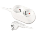 Plastrol Extension Cord with Double Plug Socket Plastrol Extension Cord with Double Plug Socket