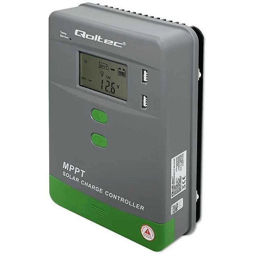 Qoltec MPPT saules uzlādēšanas kontrolleris 10A