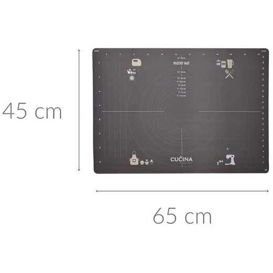 La Cucina Baking Mat, 45 x 65 cm, anthracite – 2