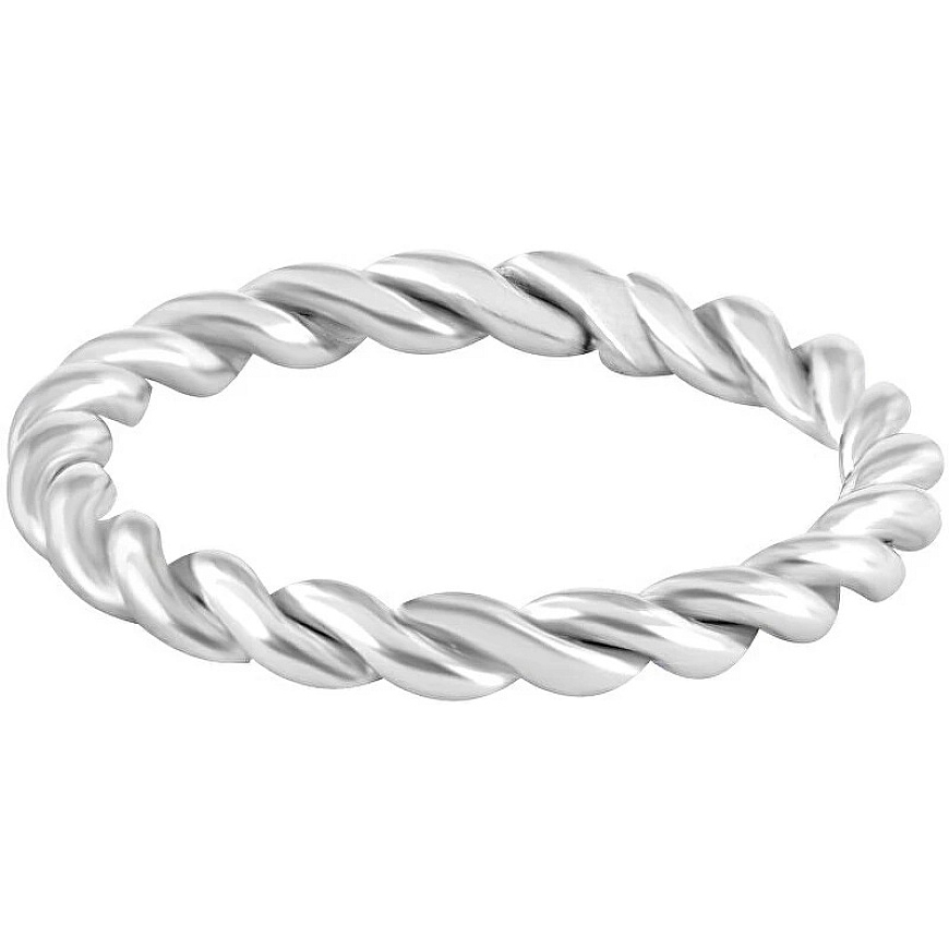 Modern Twist Steel Ring