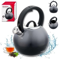Kettle, Stainless Steel Kettle 3 L Graphite Gloss, Klausberg KB-7955