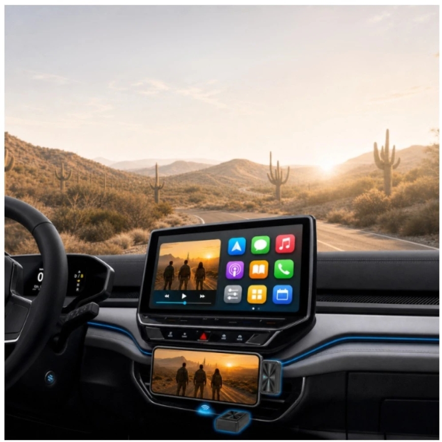 4smarts Car Adapter Transmitter for Screen Mirroring (CarPlay) - Black – 5