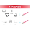 Equip Cat.6 S/FTP Patch Cable, 3.0m, Pink Equip Cat.6 S/FTP Patch Cable, 3.0m, Pink