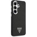 Guess Fixed Glitter Triangle MagSafe Case for Samsung Galaxy S26 in Black