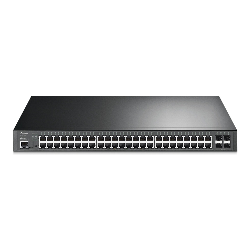 TP-Link JetStream 48-Port Gigabit and 4-Port 10GE SFP+ L2+ Managed Switch with 48-Port PoE+ – 2