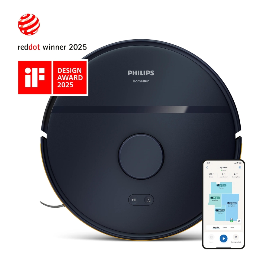 Philips 2000 series XU2000/10 robotas dulkių siurblys 0,38 L Juoda