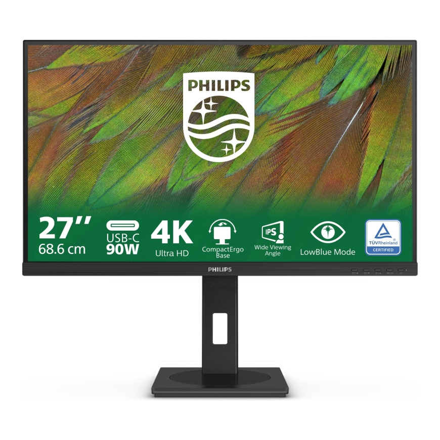 Philips 3000 series 27B1U3900/00 tietokoneen litteä näyttö 68,6 cm (27") 3840 x 2160 pikseliä 4K Ultra HD LCD musta – 2
