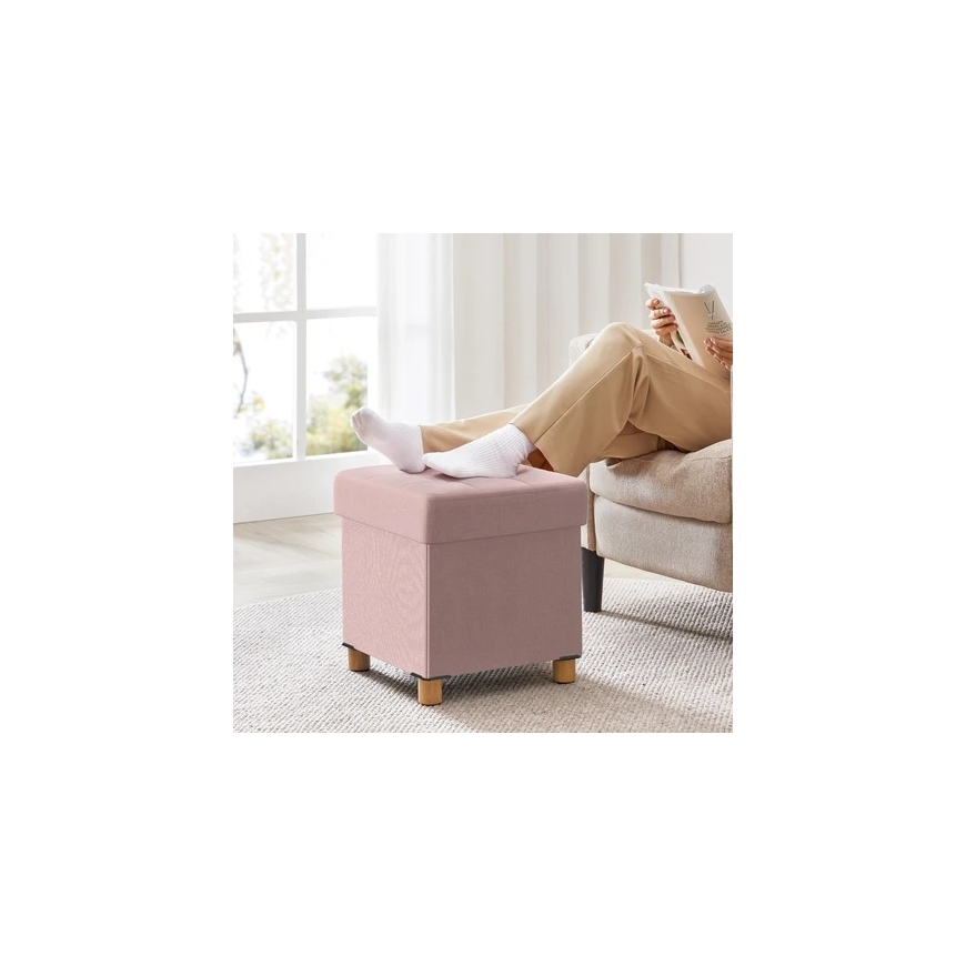 Folding Ottoman with Storage Spacetronik SFFSB0002PP – 2