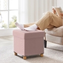 Folding Ottoman with Storage Spacetronik SFFSB0002PP