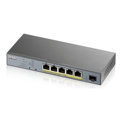 Zyxel GS1350-6HP-EU0101F network switch Managed L2 Gigabit Ethernet (10/100/1000) Power over Ethernet (PoE) Grey