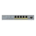 Zyxel GS1350-6HP-EU0101F network switch Managed L2 Gigabit Ethernet (10/100/1000) Power over Ethernet (PoE) Grey