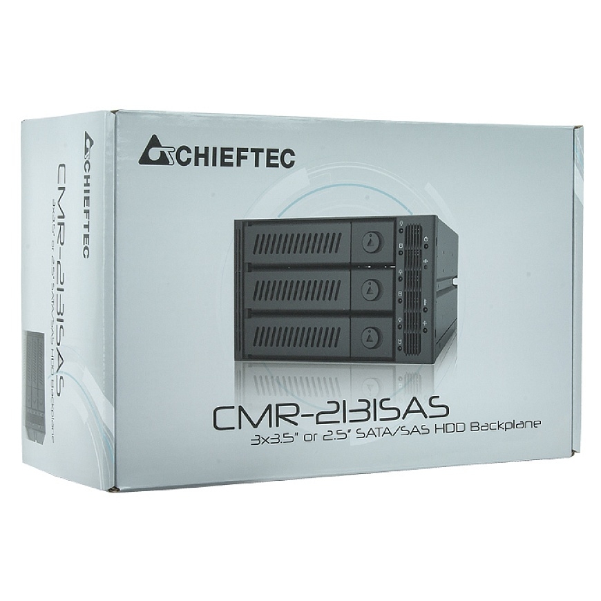 Chieftec CMR-3141SAS diska nodalījuma panelis Melns – 5