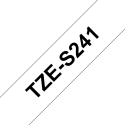 Brother TZE-S241 etikettien kirjoitusnauha Musta valkoisella TZ Brother TZE-S241 etikettien kirjoitusnauha Musta valkoisella TZ