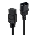 Lindy 2m C14 to C19 Mains Extension Cable, Black